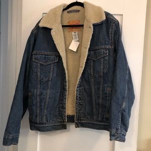 Levi’s Denim Jean Sherpa ‘Fur’ Lined Jacket